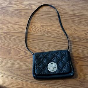 Kate Spade Black Quilted Shoulder Bag